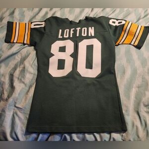 Vintage James Lofton Green Bay Packers Saxon Athletic Jersey Men's Size Small